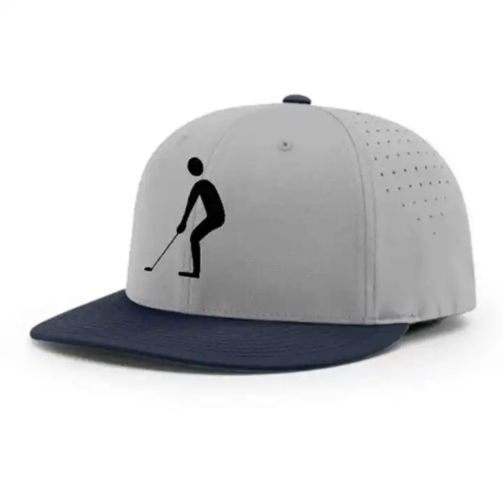 Customized Logo Breathable Quick Dry Nylon polyester Laser Holes Sports Golf Perforated Sports-Cap for Men/Women