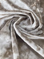 In stock 230g full 100% polyester knitted short pile plush velvet sofa fabric