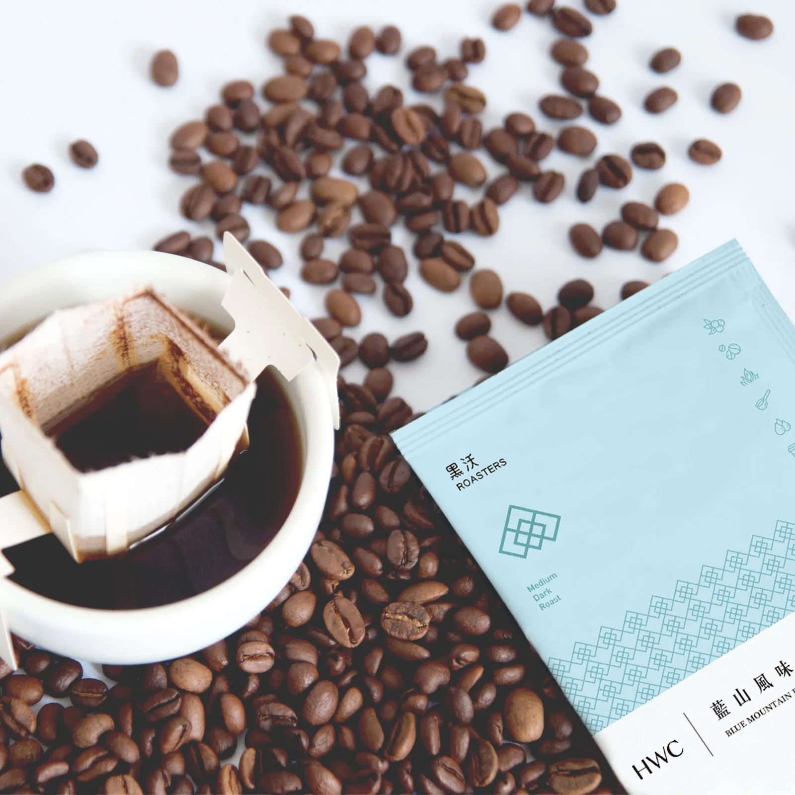 Ready to Ship Hot Sell 600 PCS Blue Mountain Flavor Arabica Premium Hanging Ear Drip Coffee Ground Coffee