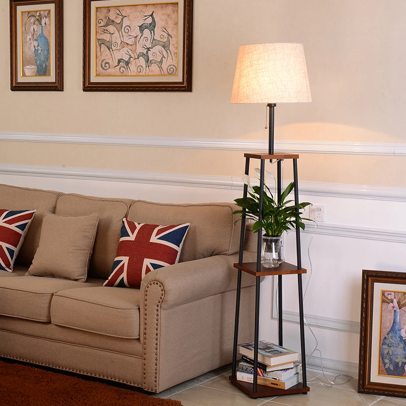 Американский кофейный столик Напольная Лампа стойка для спальни гостиной простая современная креативная Скандинавская прикроватная настольная лампа