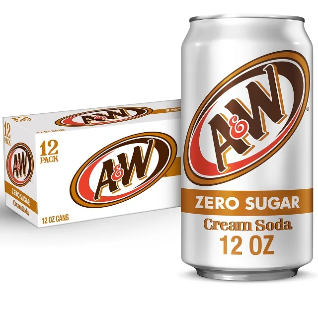 A & W банка кремовой соды 12 унций