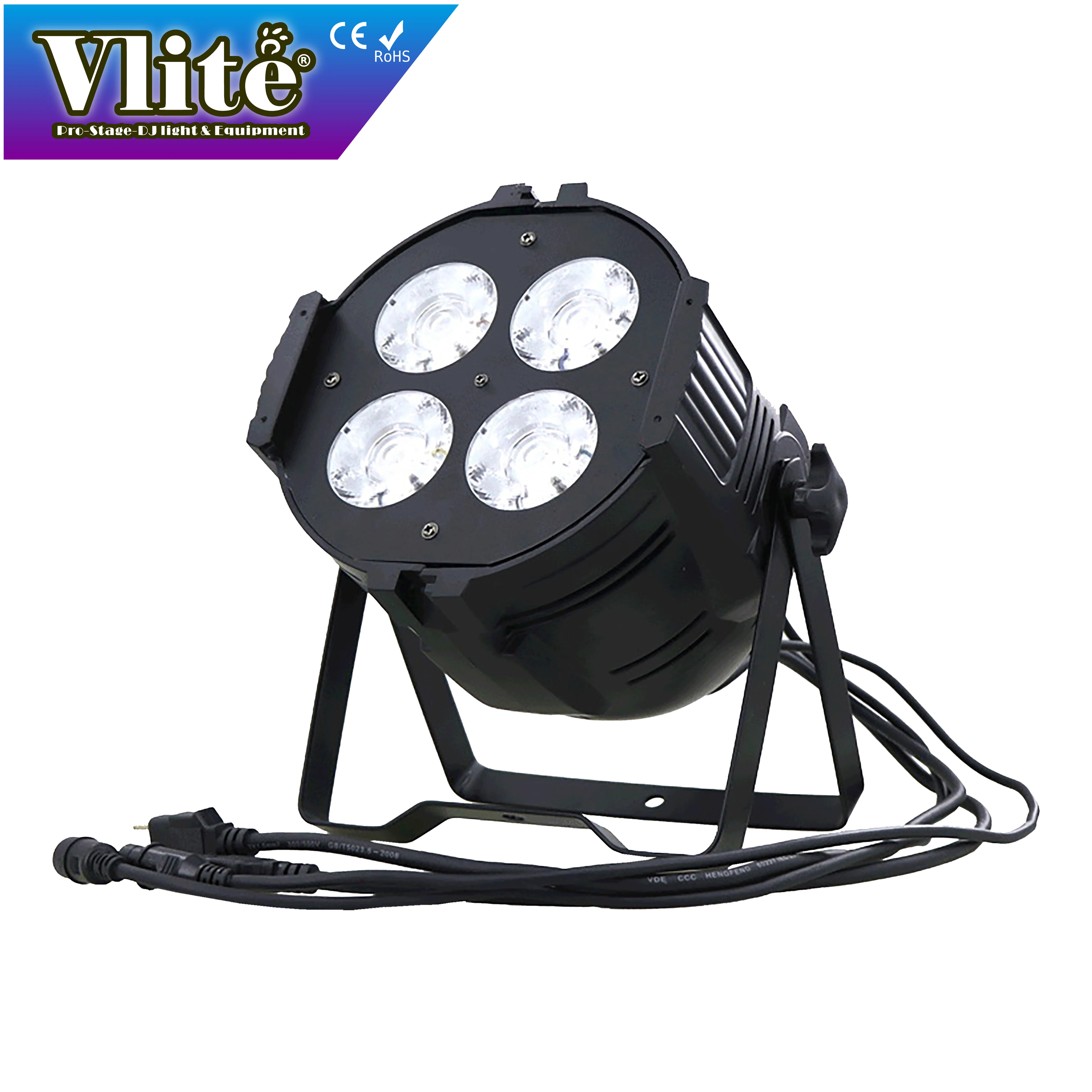 Cheap 4PCS X 50W LED PAR 2-Color COB Spotlights Pixel Control White Warm White Beam RGBW Aluminum Body DMX512 Wireless