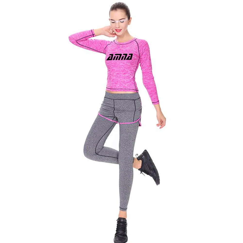 Pakistan Manufacture Women Yoga Sets Black Color Fitness Leggings Suits /Sports Yoga Sets