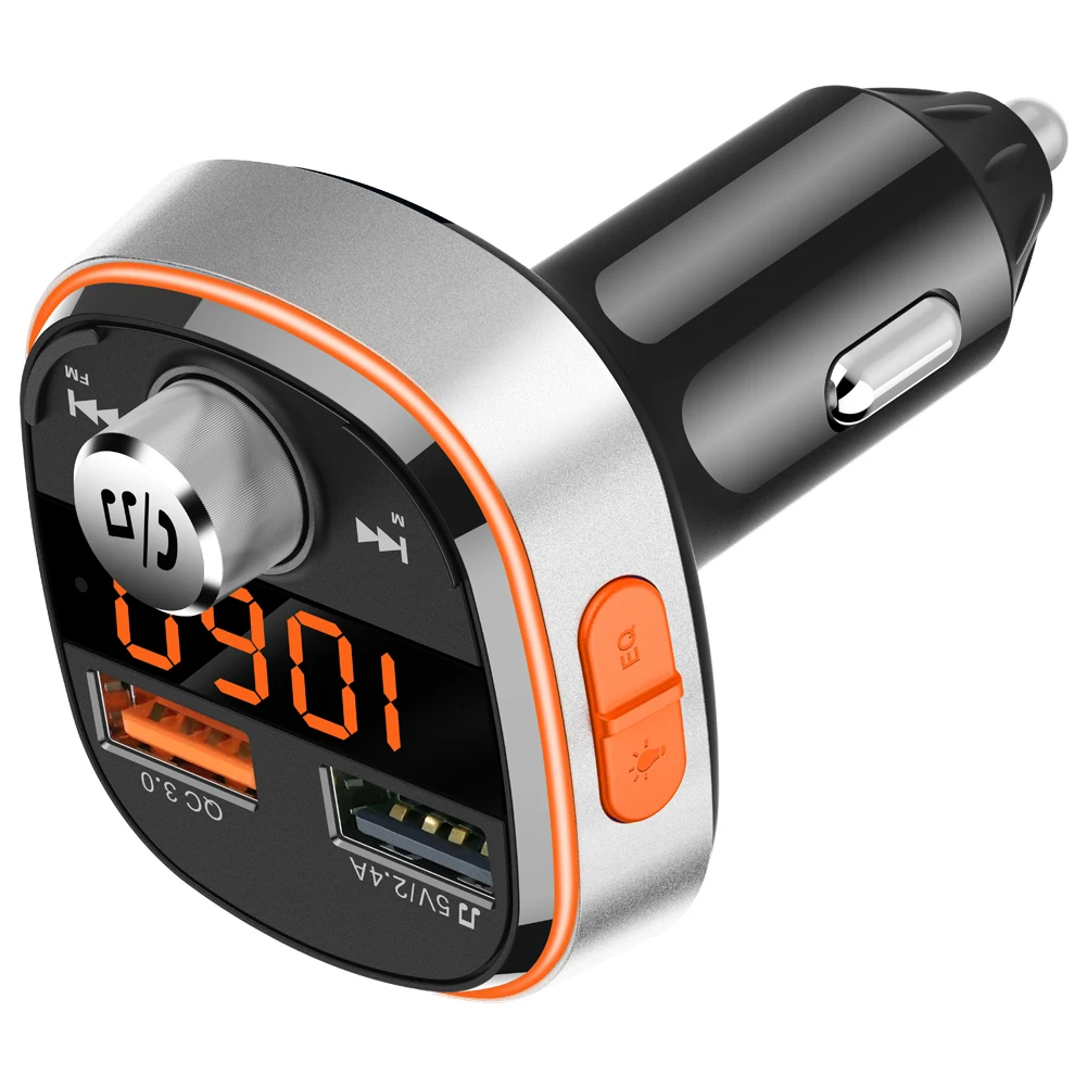 Best selling car Fm Transmitter Bluetooth FM transmitter Car Mp3 Player dual usb car charger BC51