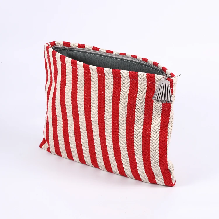 Stylish Environmentally Friendly Stripe Cotton Tote Bag Canvas Tote Bag Sets for Shopping