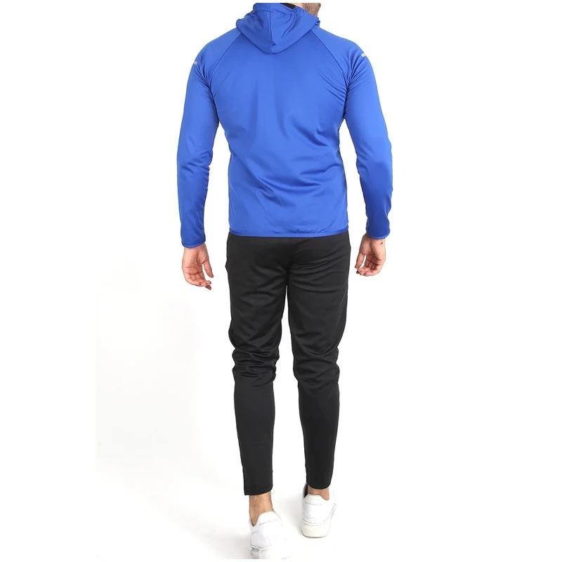 Wholesale OEM Service  navy Fitted Sweatsuit cheap Tracksuit Zipper Hooded Jogging Men Jogger Tracksuit for men