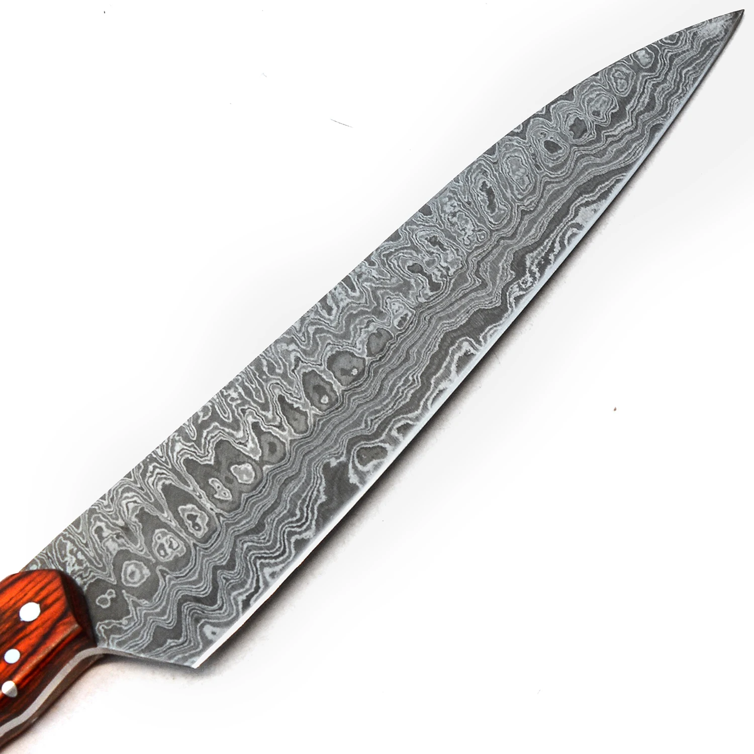 
The Most Interesting Color Wood Damascus Knives and Unique Hand made Damascus Steel knife Custom Design Kitchen Cook Chef Knife 