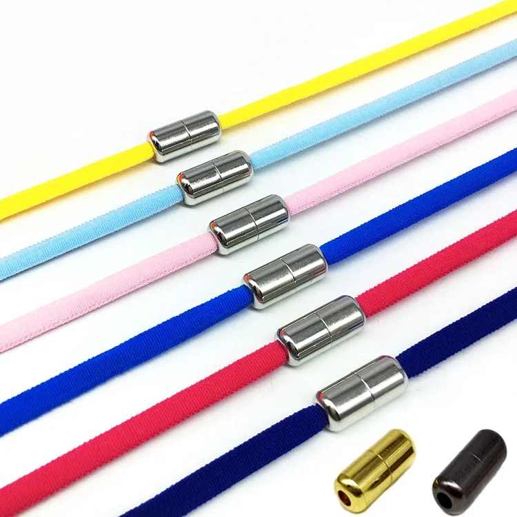 Запасные капсульные замки подходят для круглых металлических шнурков 5 мм