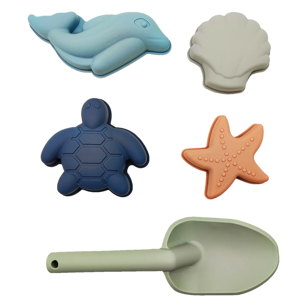 Летние популярные уличные портативные Экологичные детские 100% без бисфенола А пищевые силиконовые пляжные игрушки