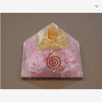 Wholesale Orgonite Pyramid | Large rose quartz orgone pyramid | Bulk Orgone pyramid