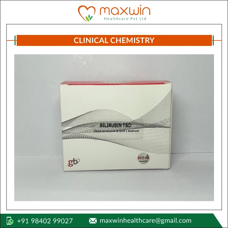 Ready to Use DMSO Method Clinical Chemistry Reagent Bilirubin Total & Direct Test Kit Set - 2 x 100 ml for Diagnosis