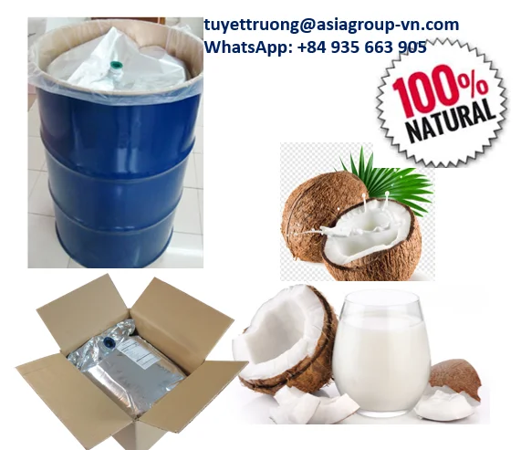 
COCONUT MILK - COCONUT CREAM - PAPER BOTTLE - ASEPTIC BAG PACKING - PRIVATE LABEL OEM 