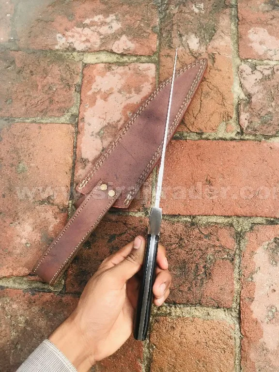 Handmade D2 steel Bowie Knife Handle Material Micarta