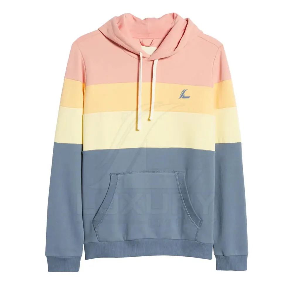 Factory Manufacturers Streetwear Men Hoodies Fashion Plus Size Color Block Men Hoodies
