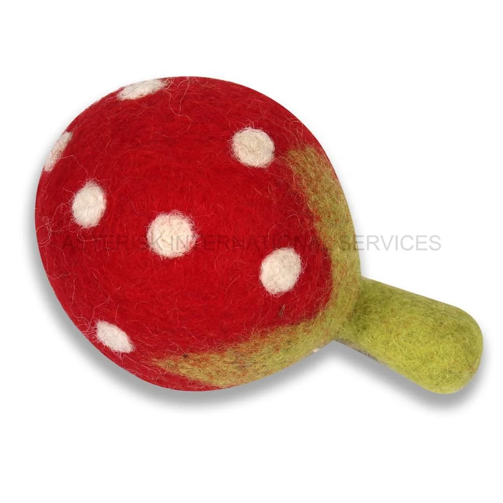 High Quality 100% New Zealand Wool Handmade Felt Mushrooms Eco-friendly Wet Felting Mushrooms Home Decor Christmas Hobbycraft