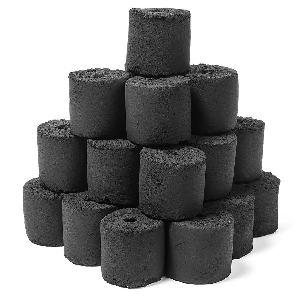 
 LONG BURNING TIME COCONUT SHELL CHARCOAL  BRIQUETTE FROM VIET NAM  