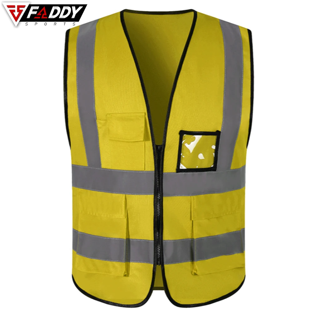 
Hi Viz safety Vest Factory Supply Work Wear High Visibility Reflective Men Safety Wear Vest 