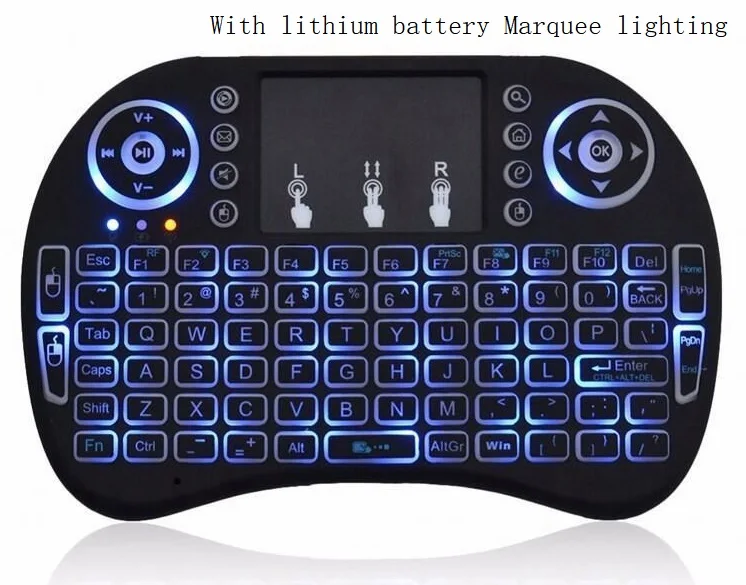 Air Mouse I8 Mini Беспроводная клавиатура 2 4G с сенсорной
