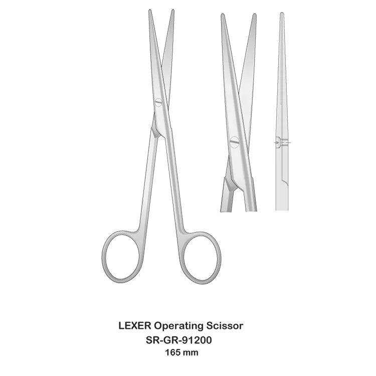 Stainless Steel LEXER Operating Scissor Export quality surgical instruments Pakistan