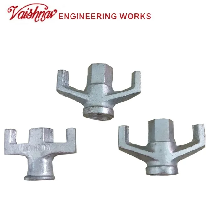 Good Quality High life concrete parts casted formwork forged wing nut for form tie system
