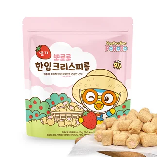 Pororo Mini Crispy Roll Cheese 60g baby biscuit made in korea cheese flavor