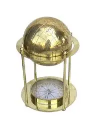 New design customized design handmade metal globe with marble stand nautical world globe map vintage from india