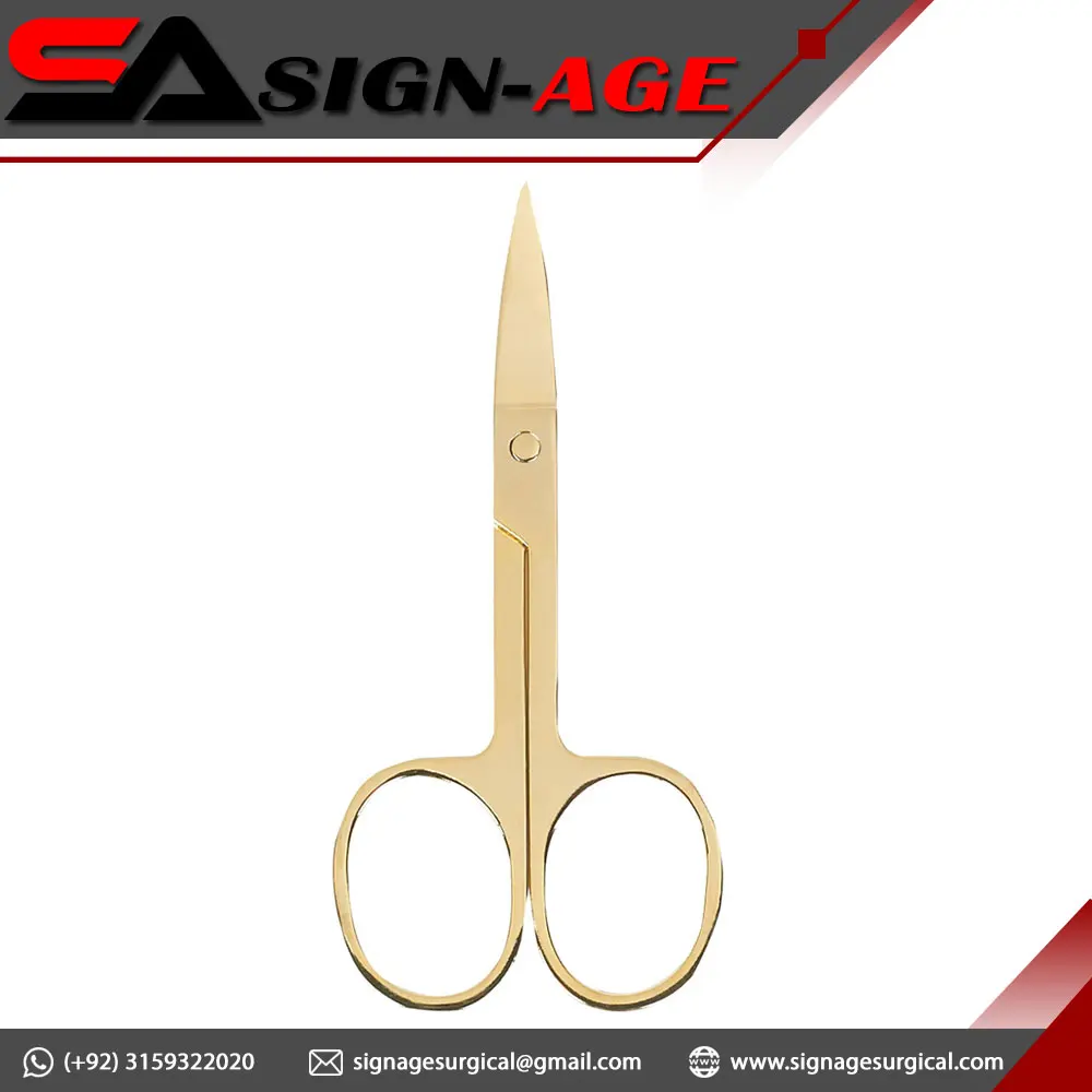 Professional Ceramic Handled Stainless Steel Beauty Scissors Custom Packing & Logo Accepted with Sharp Straight & Curved Blades