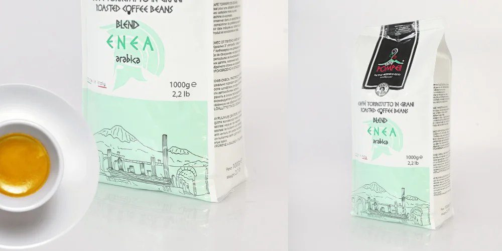 PRVATE LABEL ITALIAN COFFEE BEANS GIOVE  STRONG  1 KG IN BAG