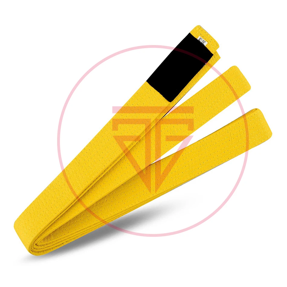  Новый стиль карате боевые искусства Горячая цена Пользовательский логотип двойная оберточная полоса ремни для каратэ