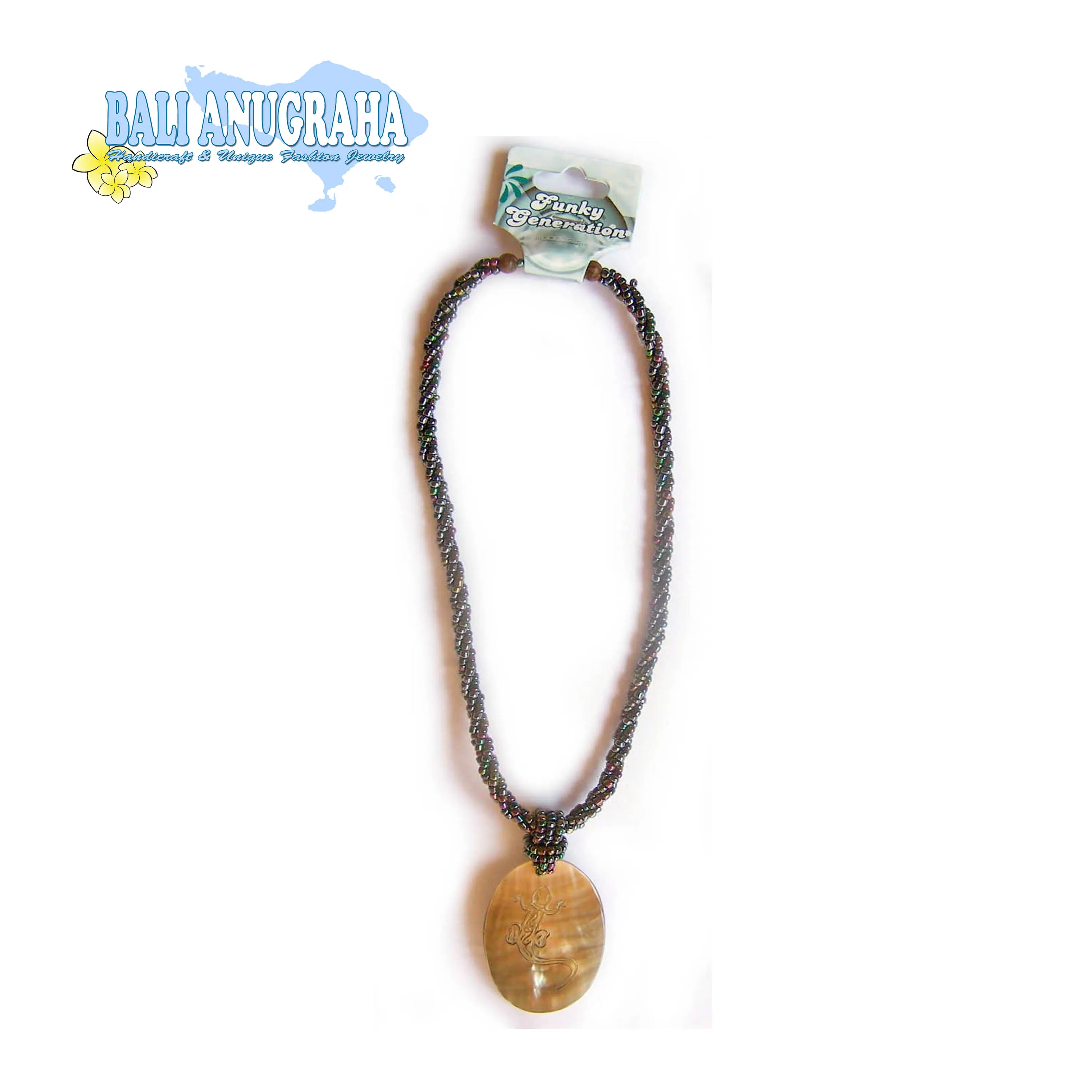 
 Уникальное ожерелье из морской ракушки из бали  