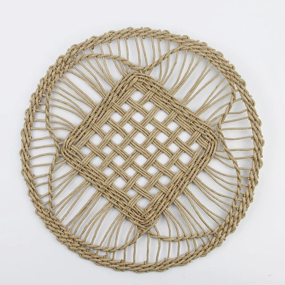 New Collection Sustainable Seagrass Wicker Placemats Wicker Dining Table Mat Made In Vietnam