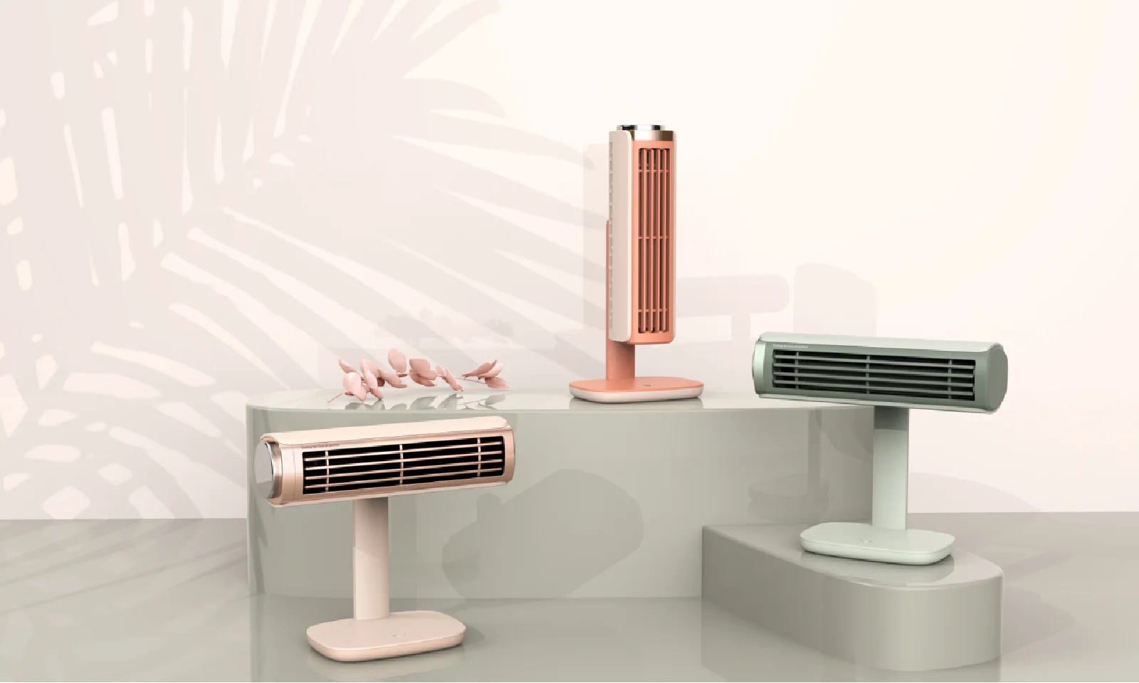 2022 New model 3 wind speed vertical or horizontal air cooling desktop mini bladeless tower table fan