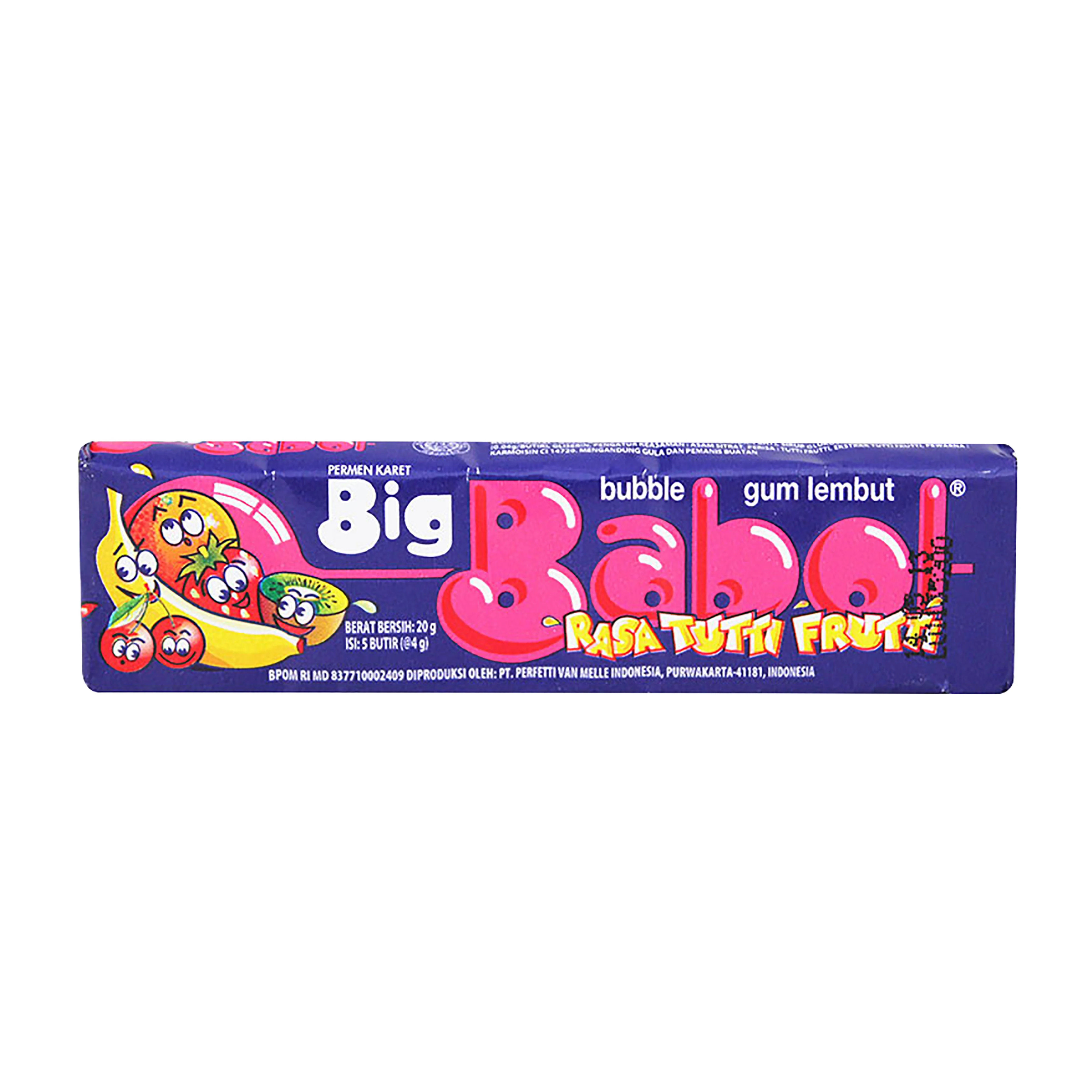 
Cheap Price Chewing Gum Big Babol Stick 22.5 gr with Tutti Fruti Variant Popular chewing gum in Indonesia 
