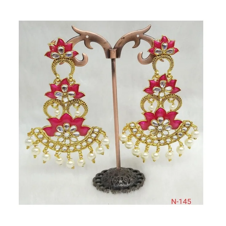 
 Серьги «груша» от производителя в Индии, лучшие модные серьги по самой низкой цене  