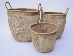 Vietnam Big/Medium/Small Storage Bucket Sustainable All-Season STANDING Rattan Dustbin