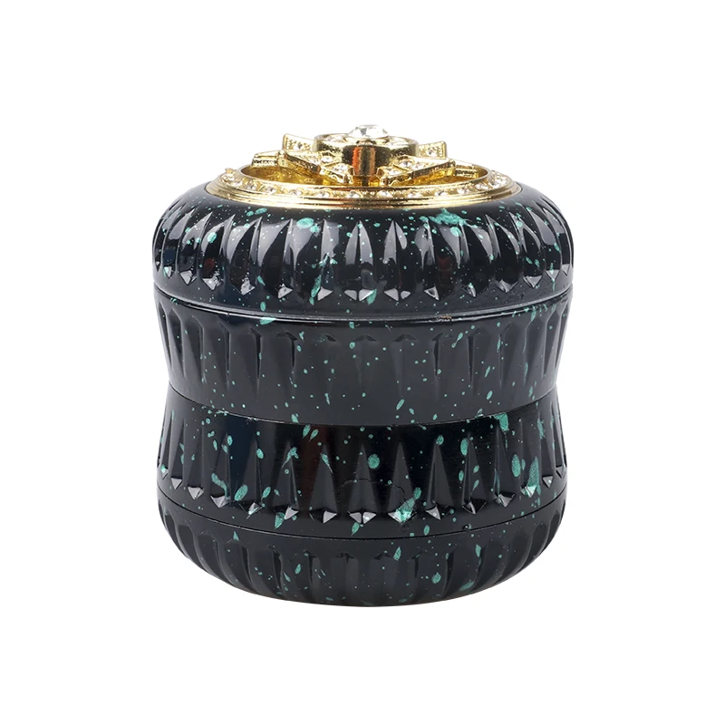 Vasprin Wholesale Smoking Accessories Aluminum Alloy 4 Parts Grinder Custom Colorful 63mm Metal Crushers