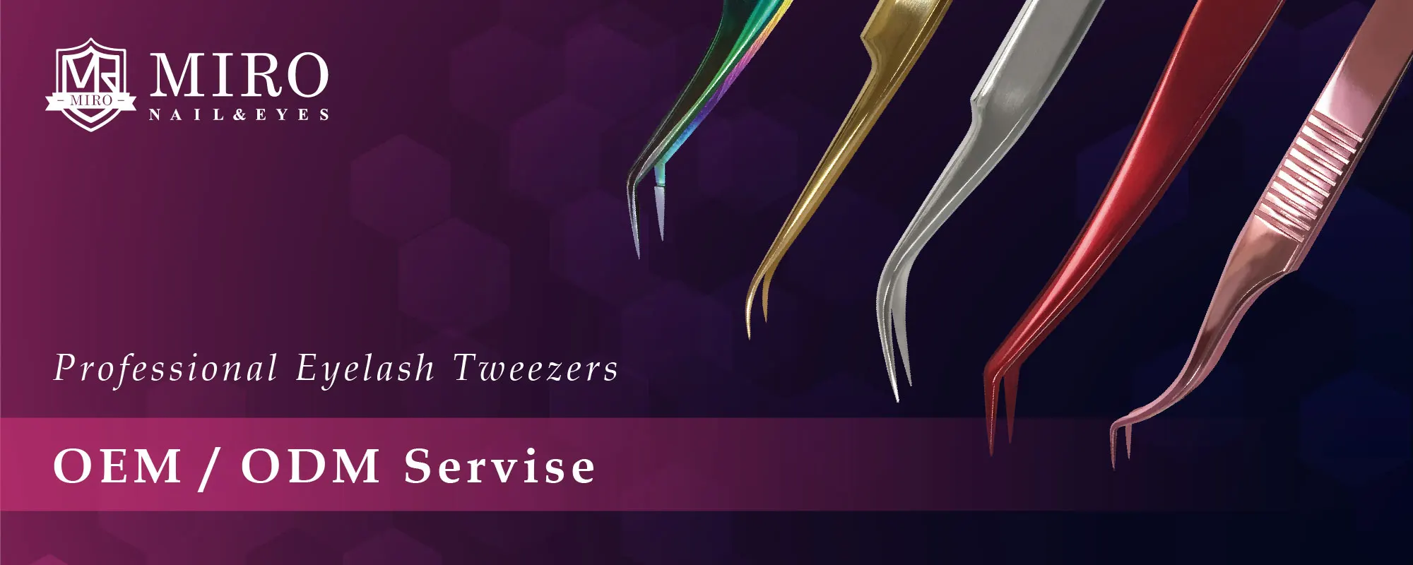 Accept OEM eyelash tweezers