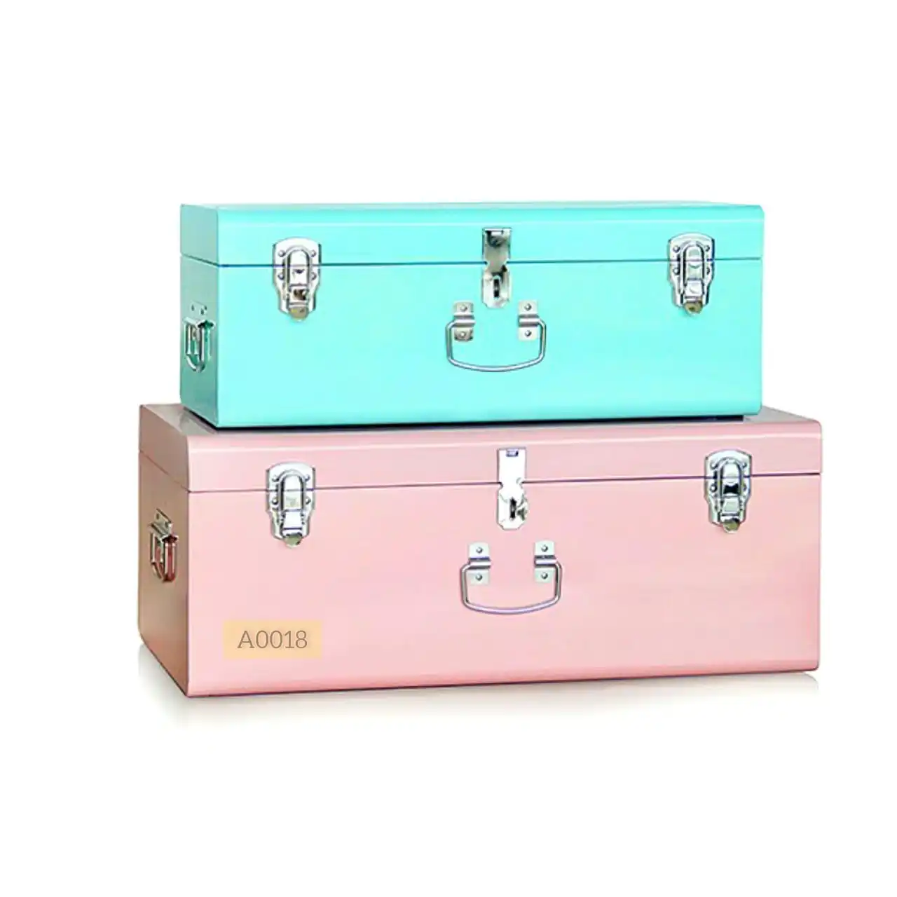 Home Decor Hand Made metal trunk set Antique finished Iron Trunks