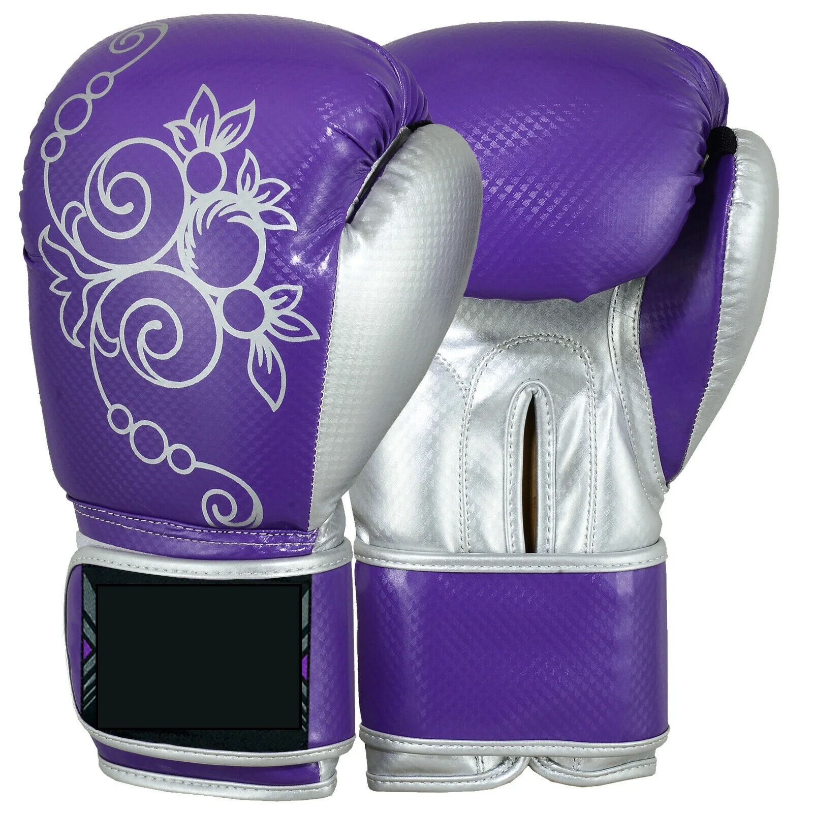 Custom Ladies Purple Gel Boxing Gloves Bag Womens Gym Kick Pads MMA Mitts Muay Thai