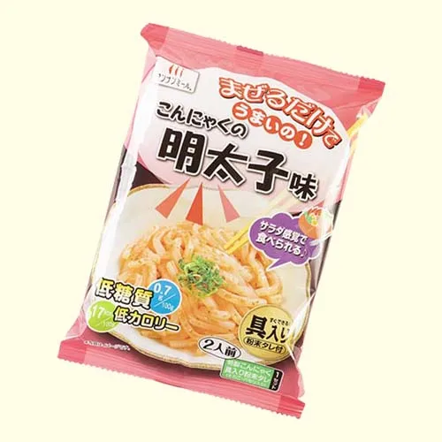 
Japan HOT SALE Japanese manufacturer HAISKY FOODS SPICY C0D ROE taste Pasta style konjac / Low calorie Low sugar 