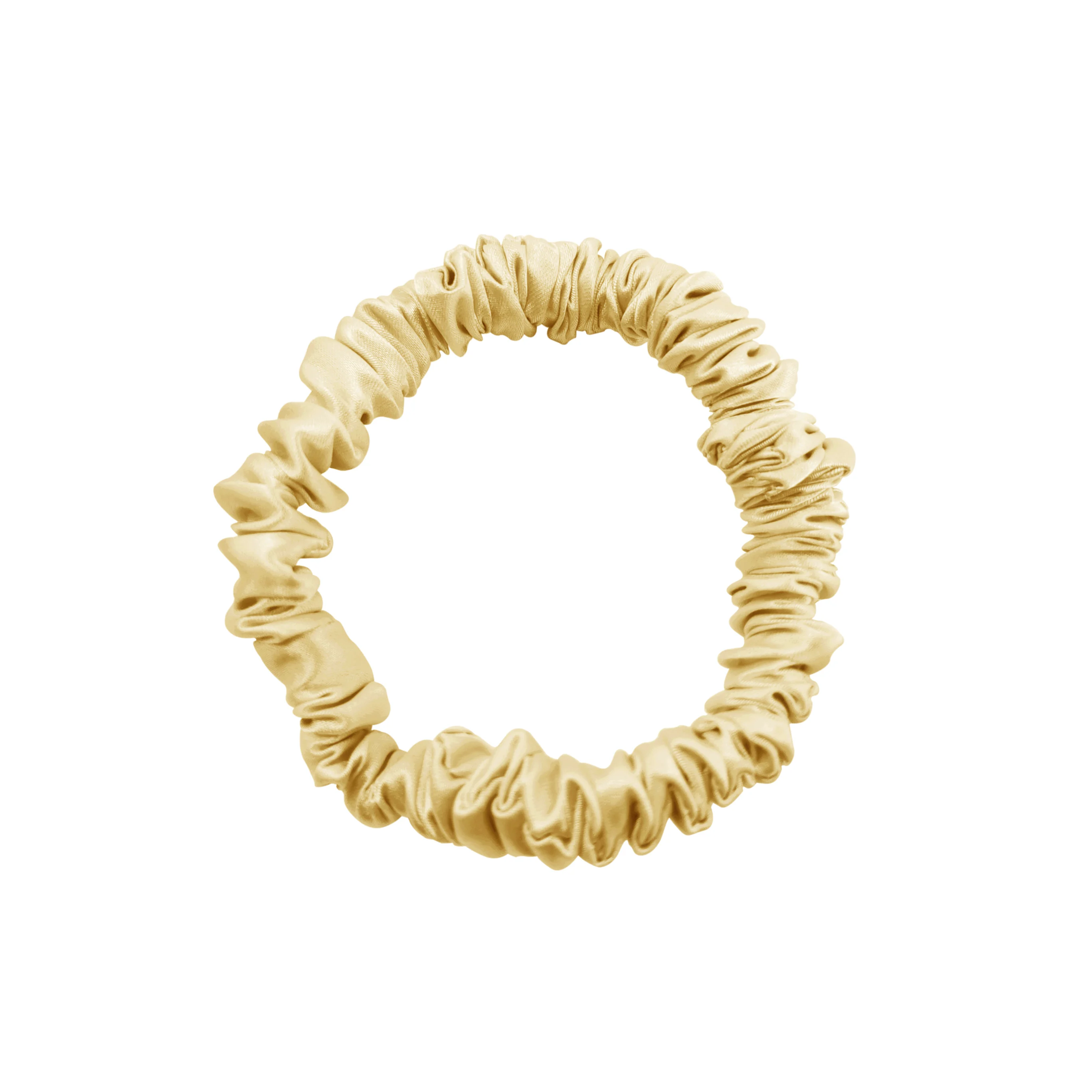 High quality 1cm pure silk scrunchie with 100% silk fabric in pink