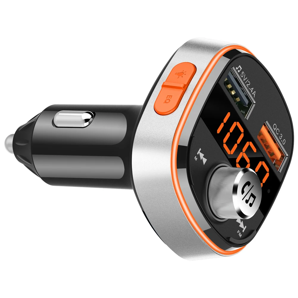 Best selling car Fm Transmitter Bluetooth FM transmitter Car Mp3 Player dual usb car charger BC51