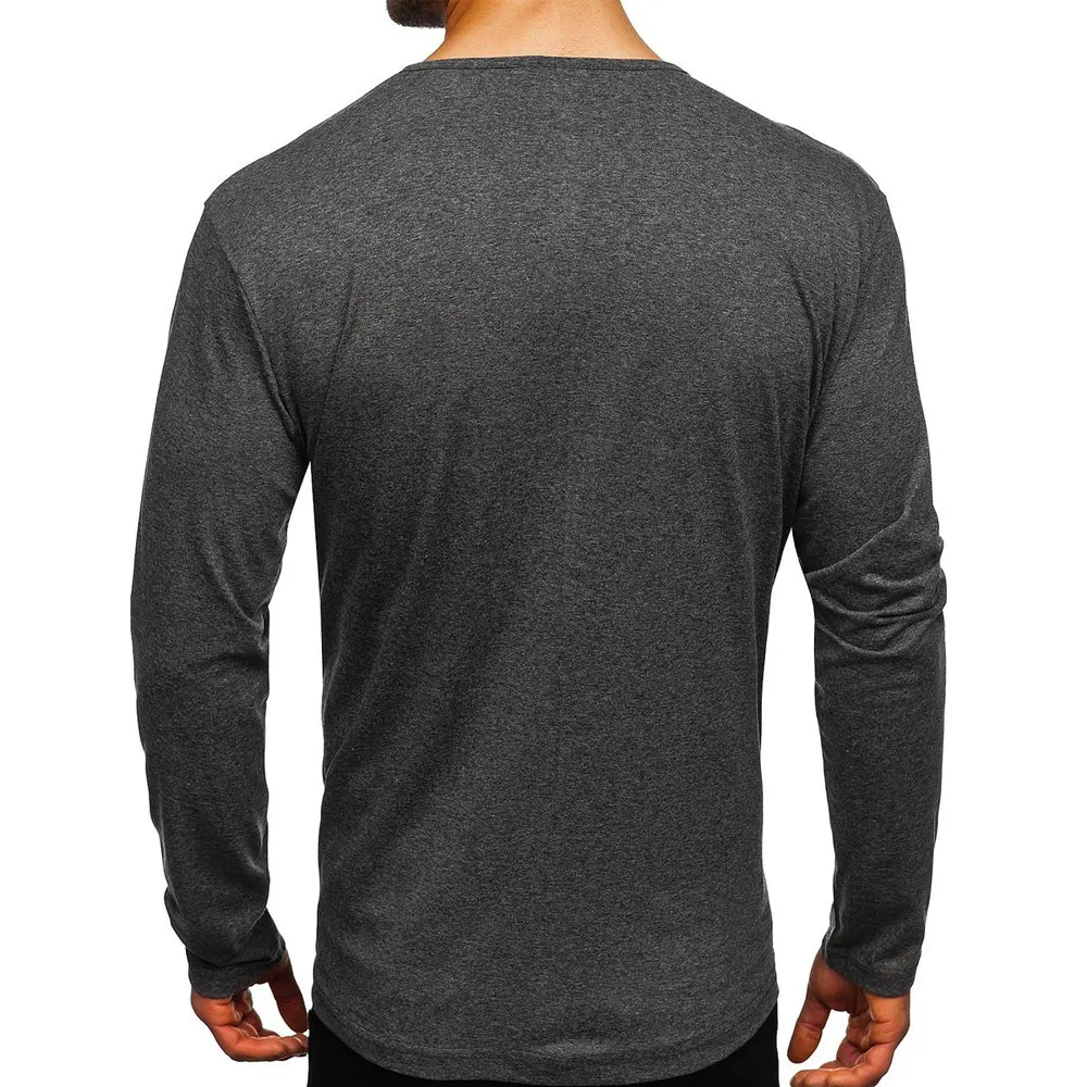 In Stock 100% Cotton Custom LOGO O Neck Long Sleeve Sweatshirt Customized Logo Printing Embroidery Blank T Shirt for Sale