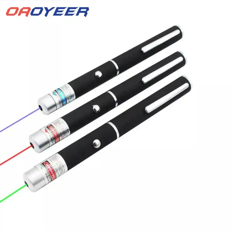 5MW High Power Laser Sight Pointer Pen Green Blue Red Dot Laser Light Pen 405/530/650Nm Powerful Laser Meter