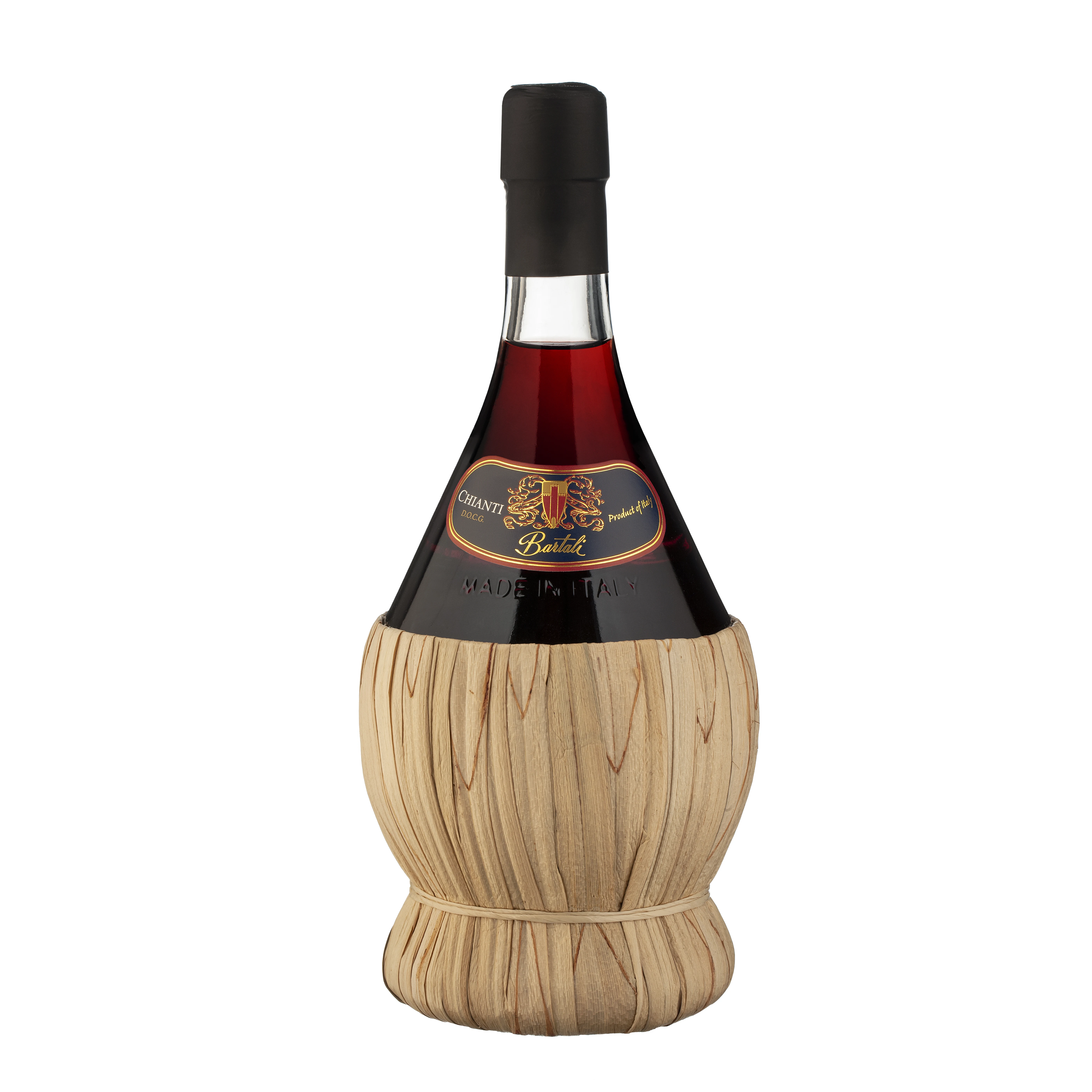Оригинальная упаковка Chianti DOCG покрытая соломинкой итальянское сухое вино Сделано
