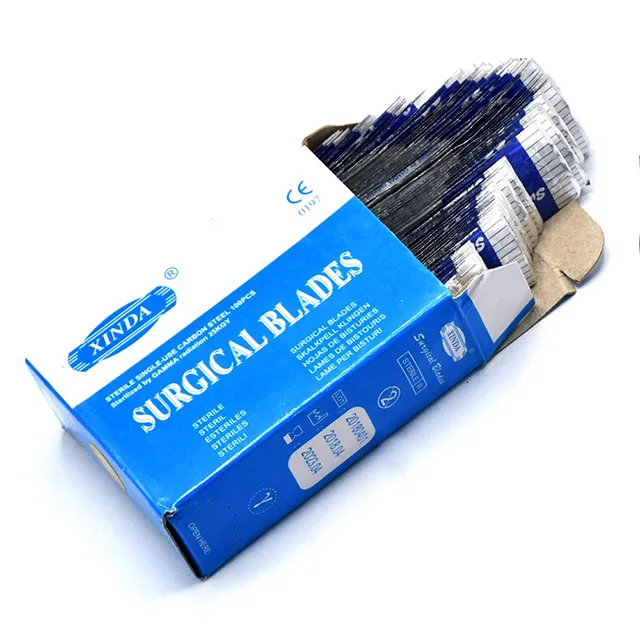 Scalpel Blades Of 100 Pieces  #24   Stainless Steel Carbon Steel Disposable Surgical Blades Surgical  Instruments