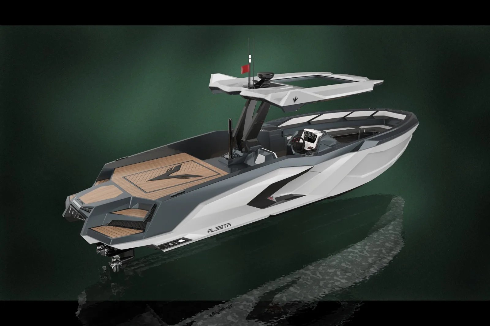 Alesta Marine Luxury Raptor Parasailing Boat ORANGE New Fiber Glass Entertainment CE Best Quality White Ocean Sea Lake River