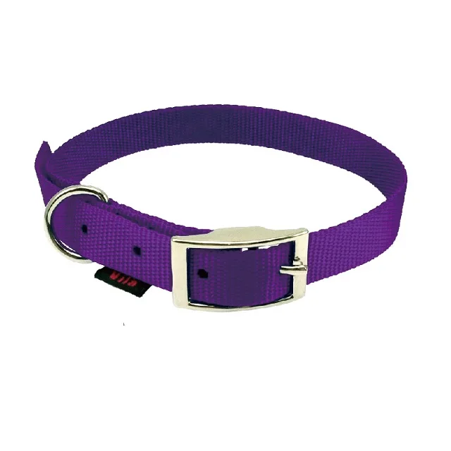 Basic Pet Product Single Color Dog Collar With Die Cast Buckle