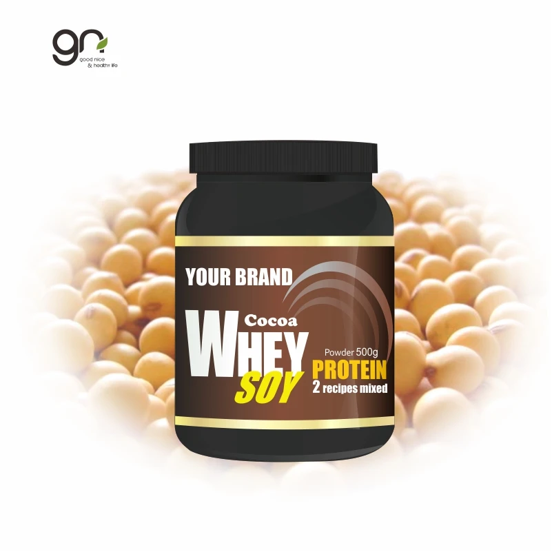 500g Cocoa Whey Protein powder with soy protein could help you strengthen muscles and lose weight that we accept OEM - ODM