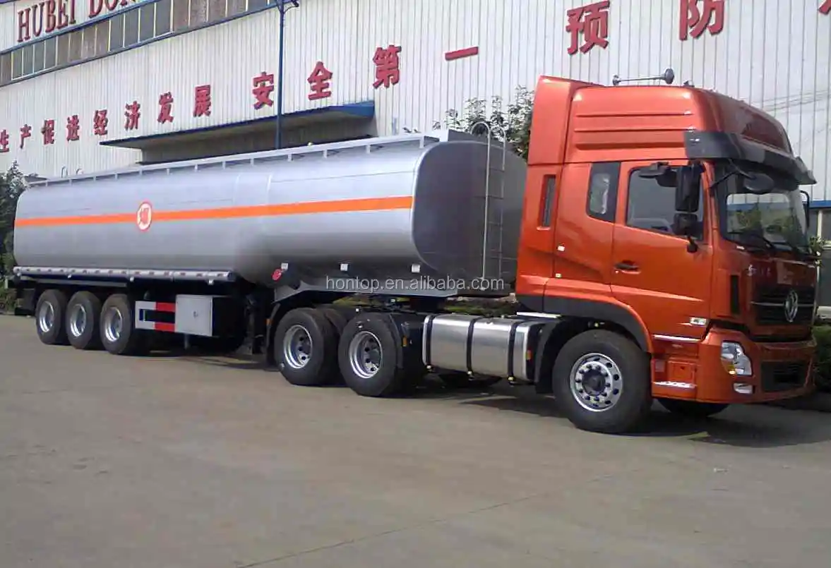 3 axle Fuel Transport 50000L Carbon Steel Oil Tanker Truck Semi Trailer